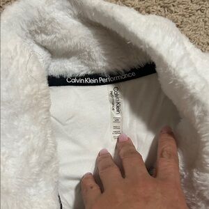 Calvin Klein Performance Plush White Jacket